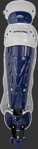 Navy/white LVELI Rawlings Velo intermediate leg guard