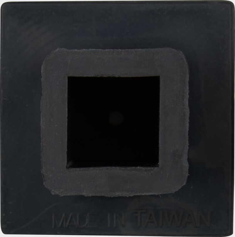 Bottom of a black Rawlings square anchor plug - SKU: RSAP