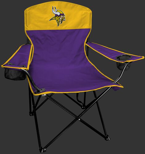 Front of Rawlings Purple and Yellow NFL Minnesota Vikings Lineman Chair With Team Logo SKU #31021075111