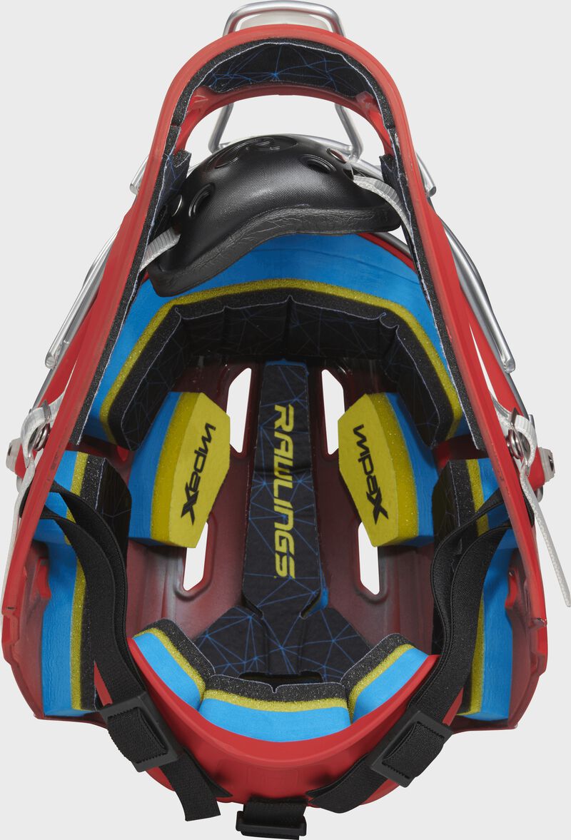 Inside view of Rawlings Mach Catcher's Helmet - SKU: CHMCH