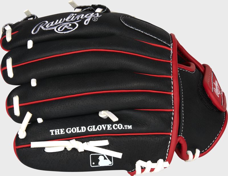 Back of an 11" Rawlings Mark of a Pro Lite youth glove - SKU: MPL110FL