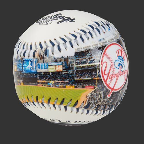 Stadium picture of a New York Yankees stadium baseball