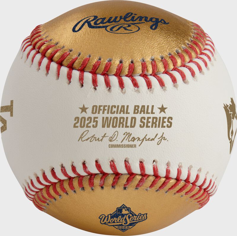 A MLB 2025 Gold World Series dueling baseball loading=