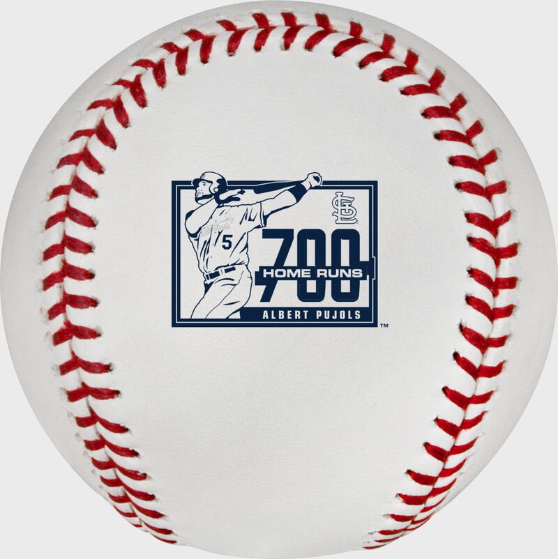 Albert Pujols 700 home runs logo stamped on a MLB ball - SKU: RSGEA-ROMLBAP700-R loading=