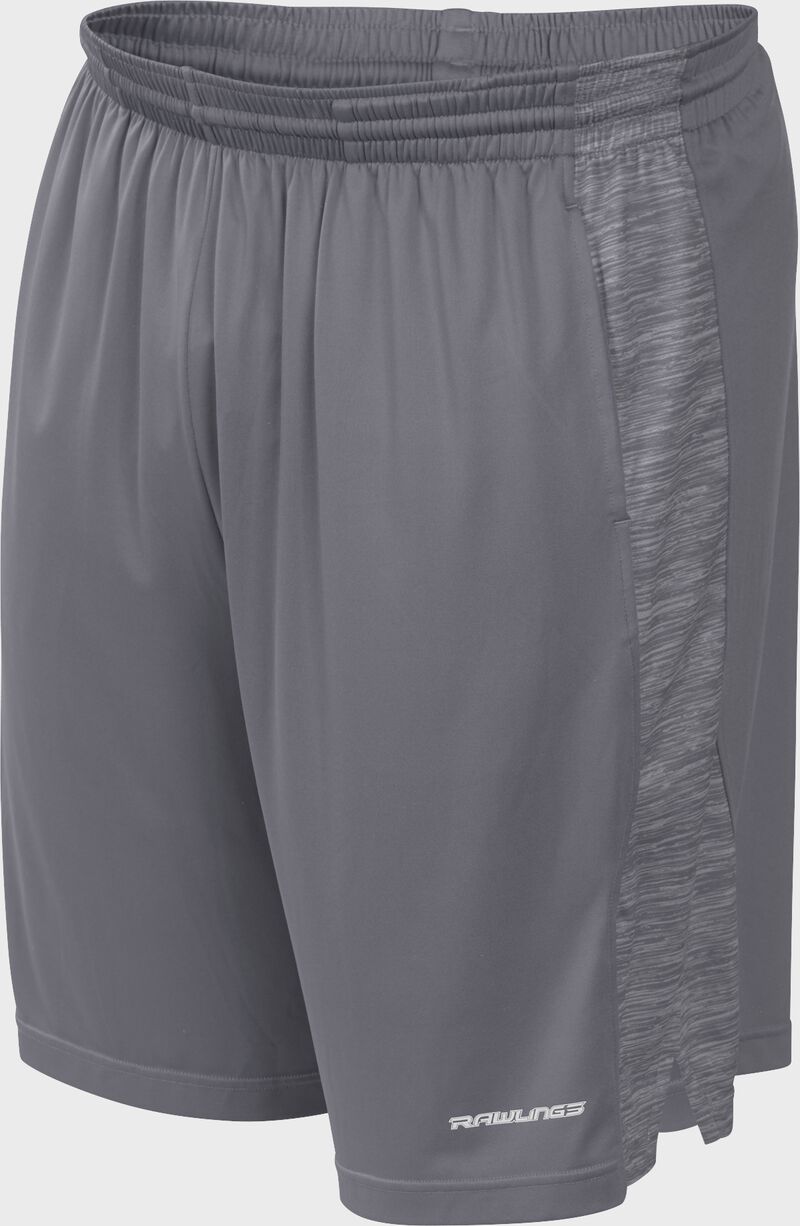 Front of Rawlings Gray Youth Launch Training Shorts - SKU #YLS9