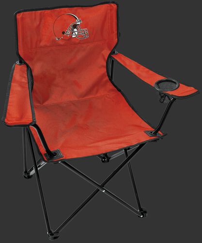 Front of Rawlings Orange NFL Cleveland Browns Gameday Elite Chair With Team Logo SKU #00551064111