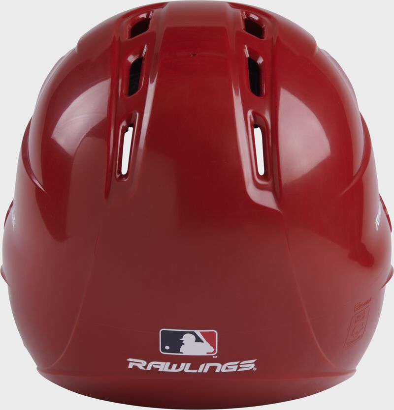 Back view of Scarlet R16 Reverse Clear Coat Batting Helmet | Junior & Senior - SKU: RSGR6R00