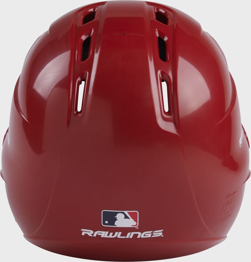 Back view of Scarlet R16 Reverse Clear Coat Batting Helmet | Junior & Senior - SKU: RSGR6R00 loading=