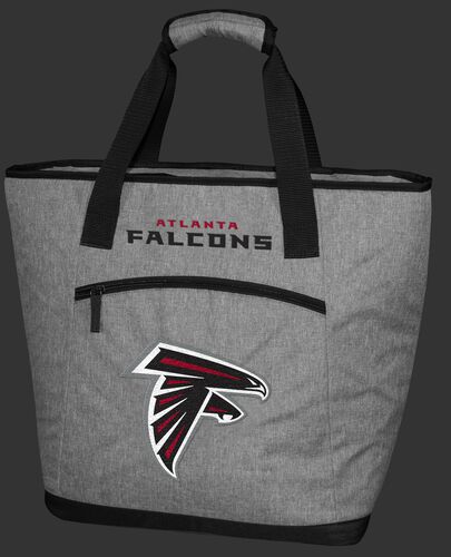 A gray Atlanta Falcons 30 can tote cooler with a team logo embroidered on the front - SKU: 10311060111