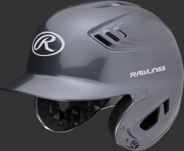 A metallic silver R16S Velo senior batting helmet with Cool-Flo vents