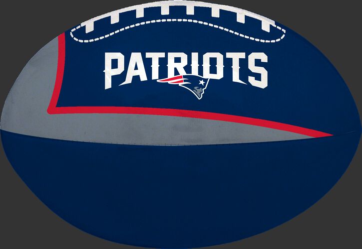 Navy and Grey NFL New England Patriots Football With Team Name SKU #07831076114