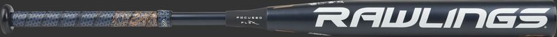 FPZP10 Quatro Pro fastpitch bat with a black barrel and white Rawlings logo