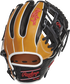 Back of a tan HOH ColorSync 6.0 I-web infield glove with a black Rawlings patch - SKU: PRO934-2T image number null