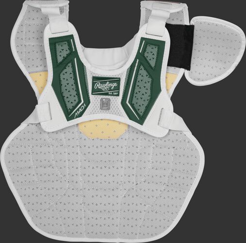 Back harness of a dark green CMPCNI Intermediate Mach chest protector