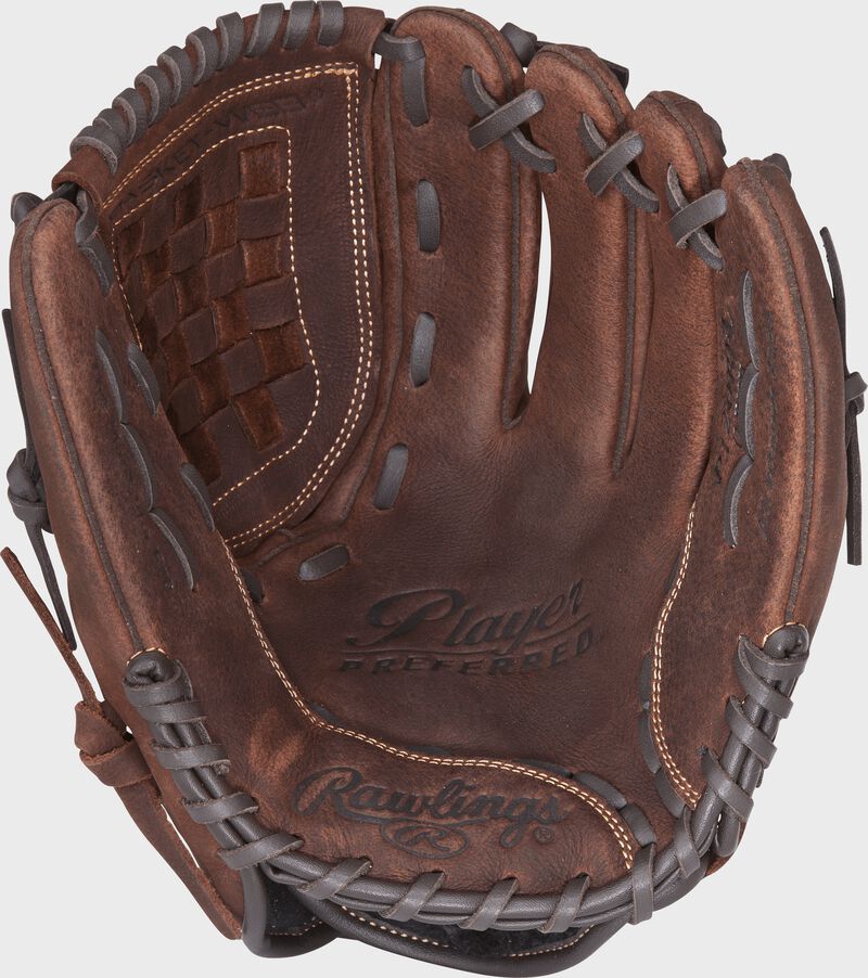Shell palm view of Player Preferred 12-in infield/pitcher glove