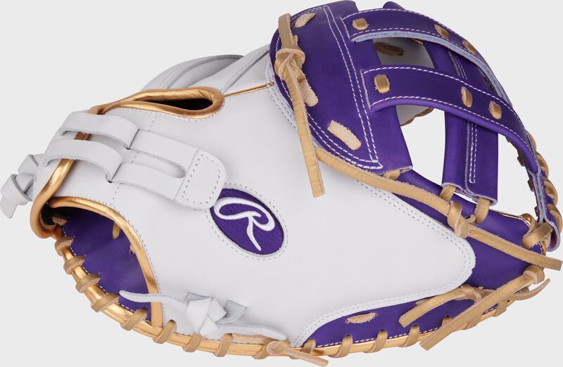 Liberty Advanced Color Series 34 in Catcher's Mitt, White/Purple, Right