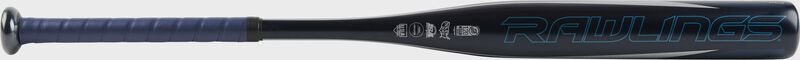 Black and dark blue 2023 Rawlings Eclipse -12 fastpitch bat SKU#- FP3E12