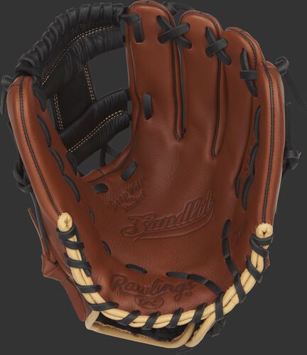 S1150I Rawlings 11.5-inch Sandlot Series baseball glove with a brown palm and black laces