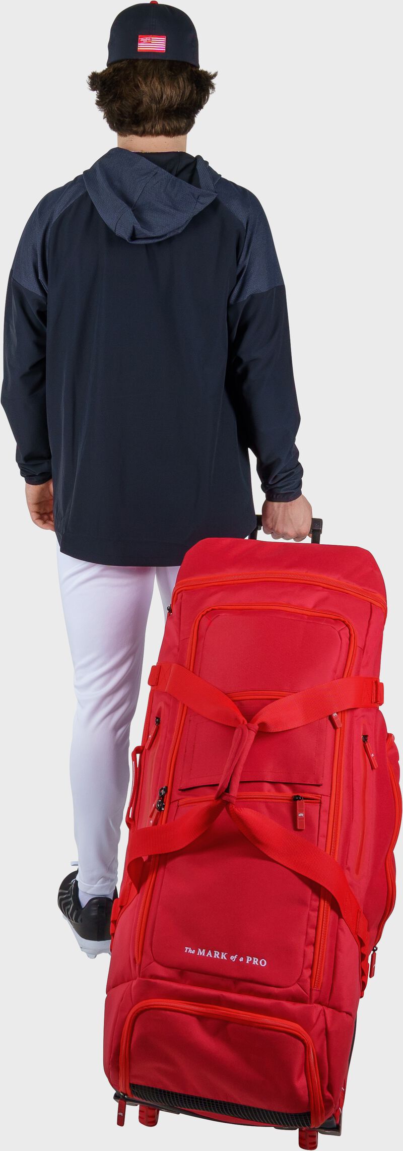 Yadi 2 Wheeled Equipment Bag, Scarlet