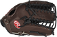 Thumb view of a chocolate PRO601CHBP 12.75-inch Heart of the Hide outfield glove with a Trap-Eze web image number null