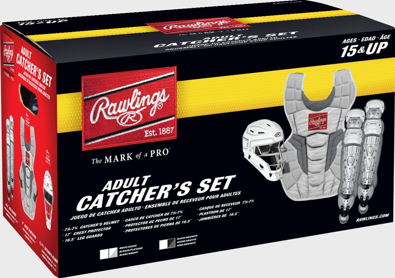 Rawlings Intermediate Navy/White Velo 2.0 Catcher's Gear Box Set