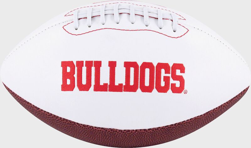 White NCAA Georgian Bulldogs Football With Team Name SKU #05733073121 loading=