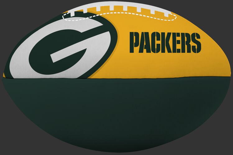 NFL Green Bay Packers Big Boy softee football printed in team colors and with team colors and team name SKU #03211068111