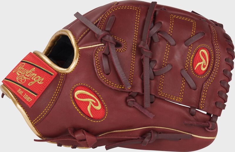 Thumb of a sherry R9 Series 12-Inch Infield/Pitcher's Glove with a 2-piece solid web loading=