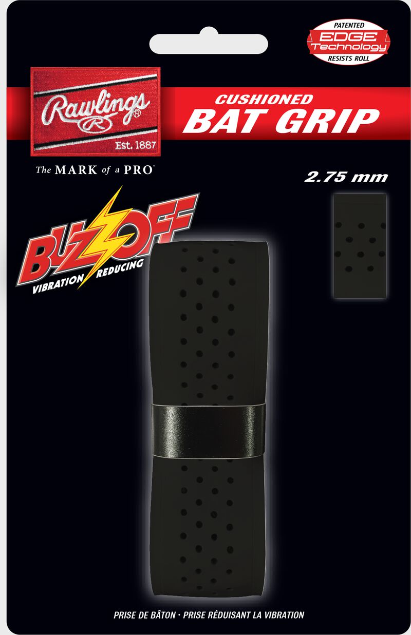 Rawlings Black Buzz Off Bat Grip SKU #BUZZ