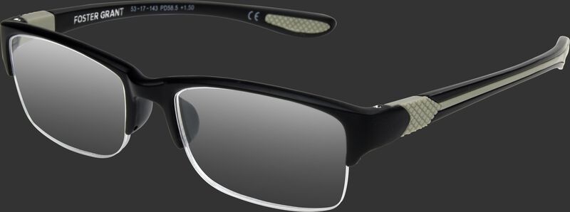 Rawlings half frame reading glasses with a black/grey frame