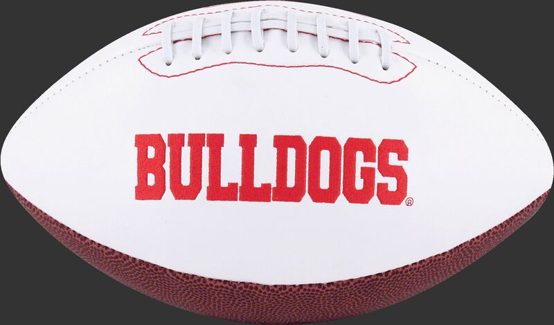 White NCAA Georgian Bulldogs Football With Team Name SKU #05733073121