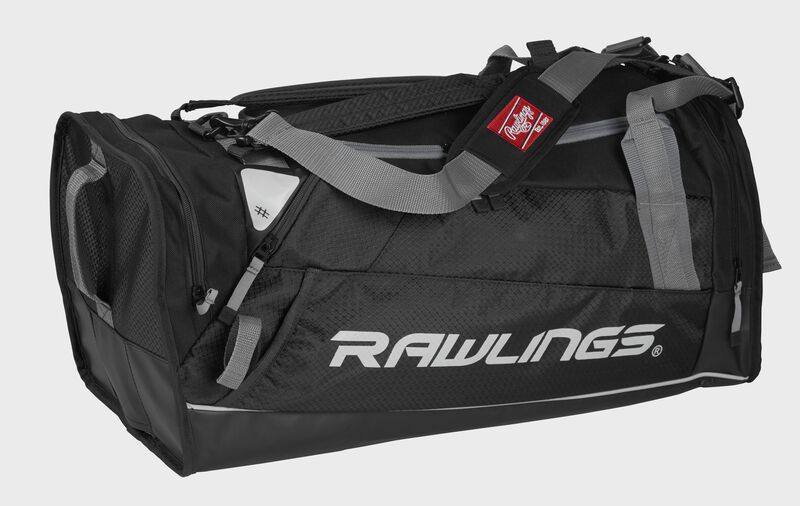 Duffel bag view of Hybrid Backpack/Duffel Players Bag with Rawlings patch - SKU: R601