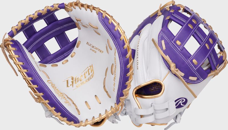 Liberty Advanced Color Series 34 in Catcher's Mitt, White/Purple, Right