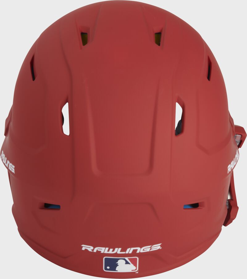 Back view of Rawlings Mach Carbon Batting Helmet - SKU: MAAL
