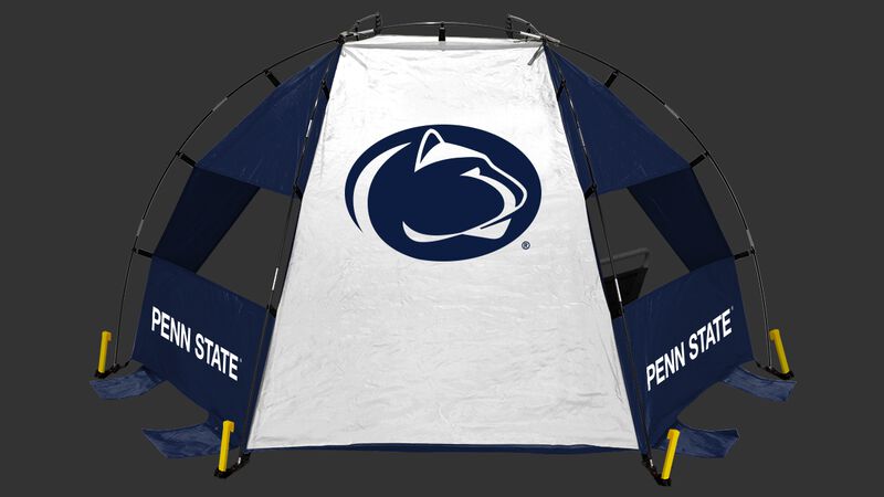 Back of a Penn State Nittany Lions sideline sun shelter with the Nittany Lions logo in the middle - SKU: 00973050111