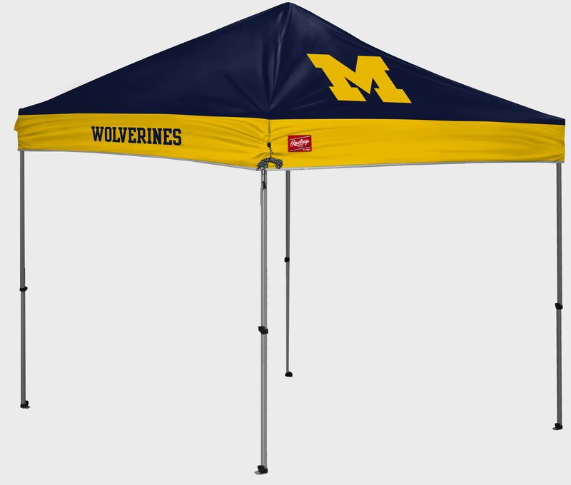 A Michigan Wolverines 9'x9' straight leg canopy