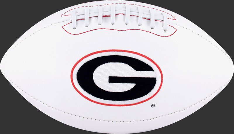 White NCAA Georgian Bulldogs Football With Team Logo SKU #05733073121