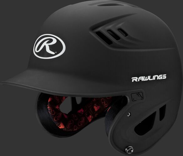 A black R16MS Velo senior batting helmet with Cool-Flo vents