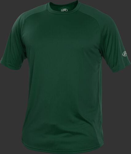 YRTT Youth dark green crew neck short sleeve jersey