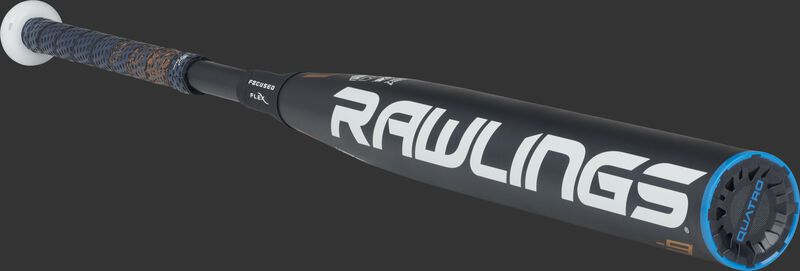FPPE9 -9 Quatro Pro end-load bat with a navy barrel and navy end cap