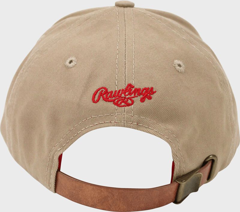 Back view of Women's Change Up Khaki Baseball Stitch Hat - SKU: RC40000-252