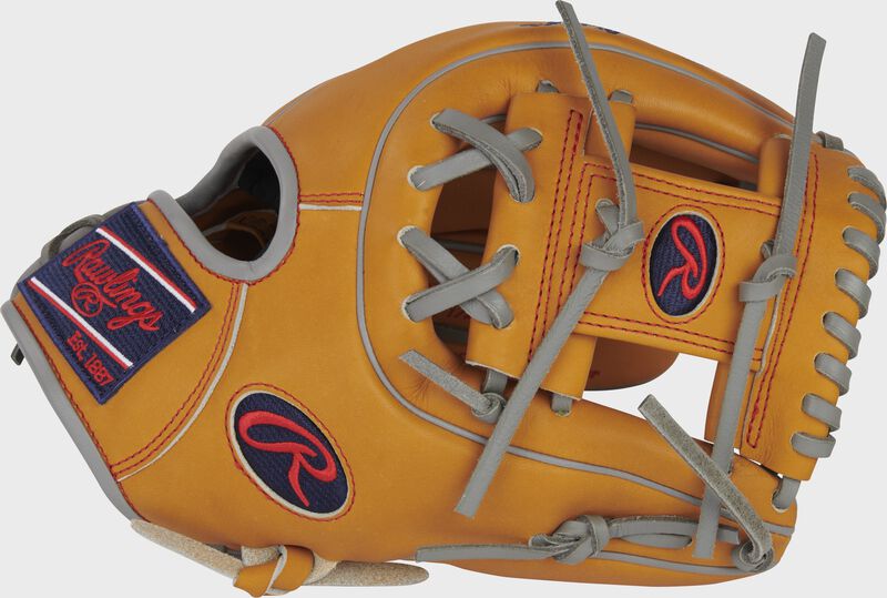 Thumb of a tan Heart of the Hide R2G 11.5" I-web infield glove with a tan I-web - SKU: PROR314-2T