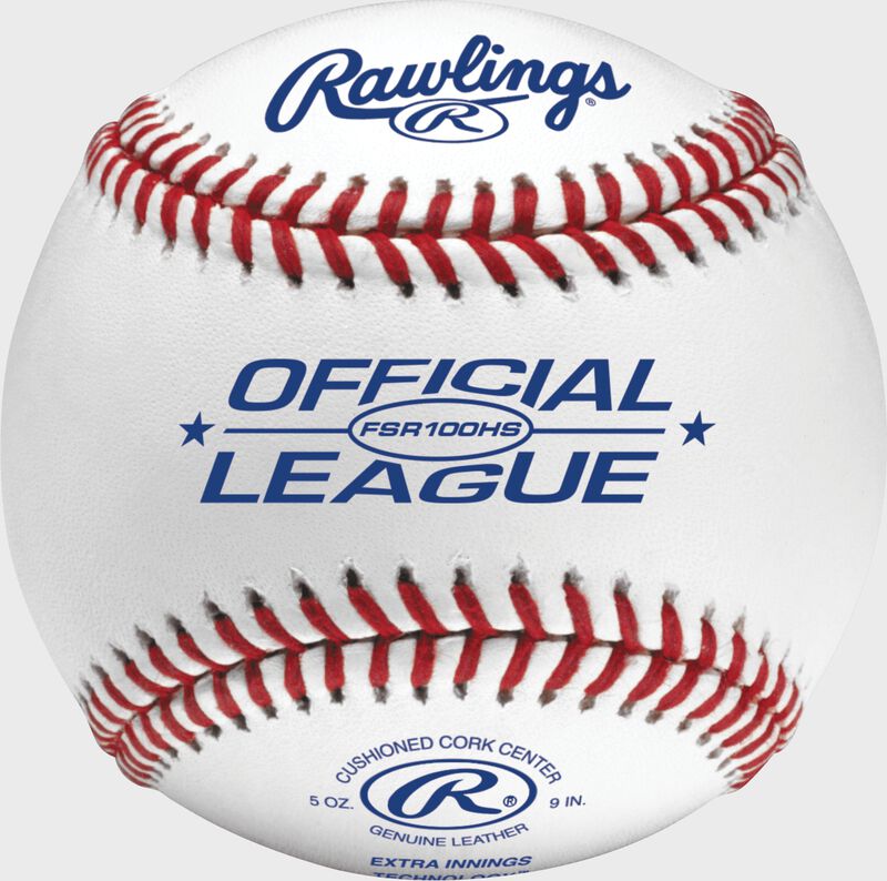 FSR100HS Flat seam baseball with the Official League logo