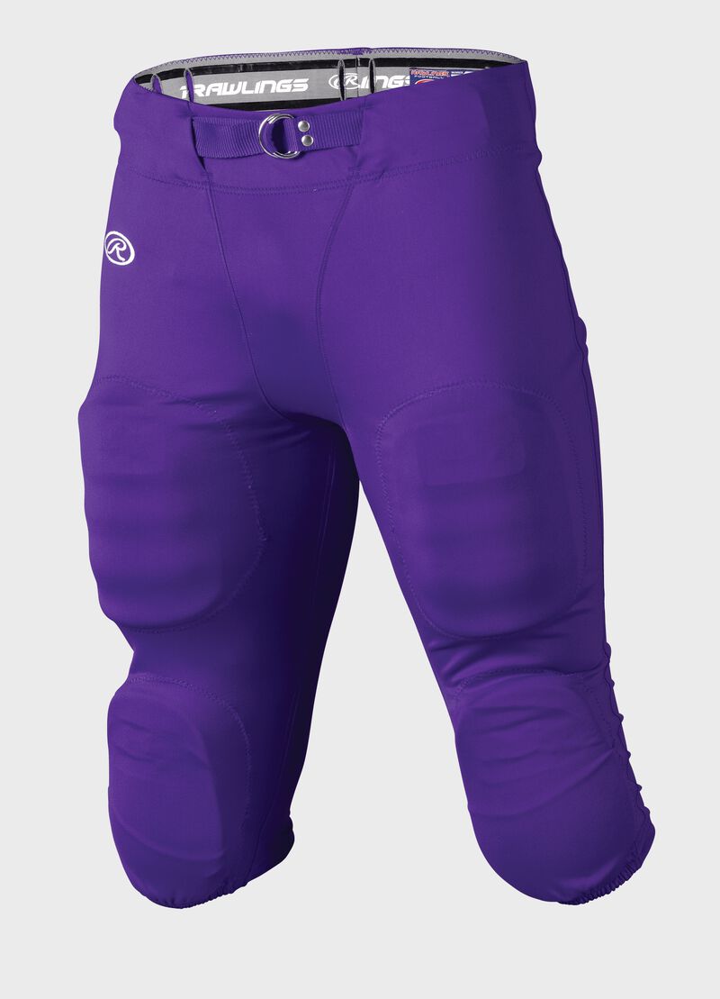 Front of Rawlings Purple Adult Slotted Football Pant - SKU #FP147 loading=