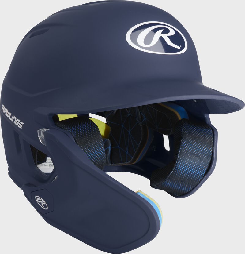 Front right-side view of Rawlings Mach Carbon Batting Helmet - SKU: MAAL