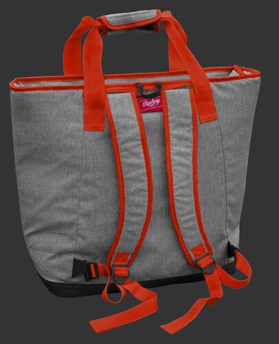 Back of a Cleveland Browns tote cooler with backpack straps - SKU: 10311064111