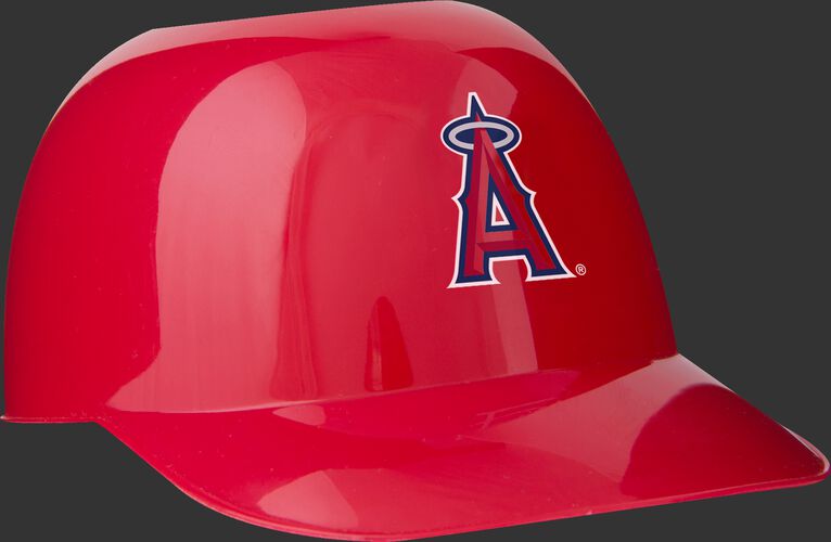 Front of Rawlings Red MLB Los Angeles Angels Snack Size Helmets With Team Logo SKU #01950001122