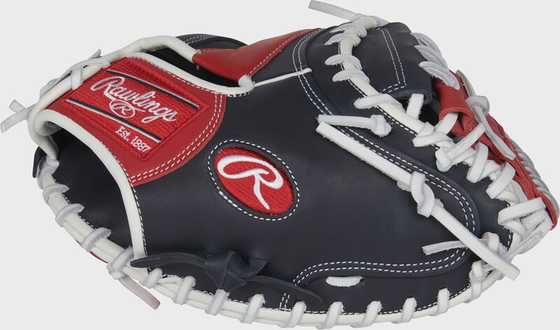 Web back view of 2022 Breakout 32-inch Youth Catcher's Mitt