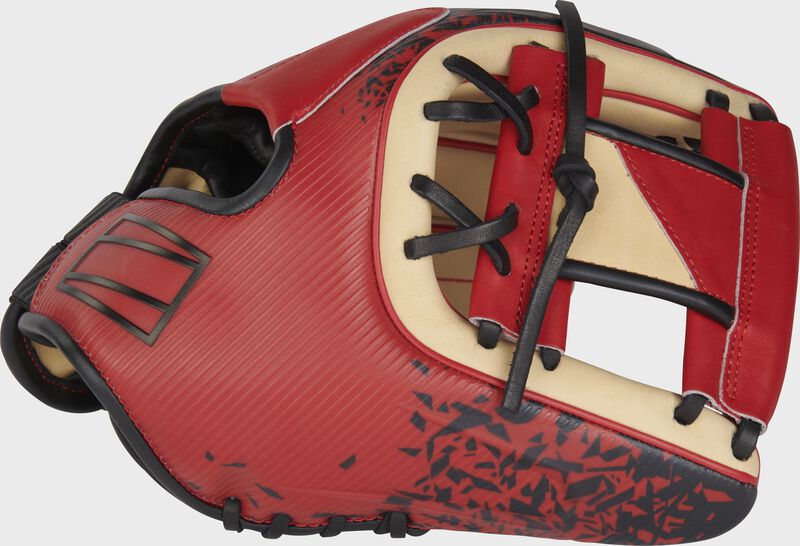 Thumb of a scarlet/camel REV1X 11.5" infield glove with a scarlet/camel I-web - SKU: REV204-2XCS