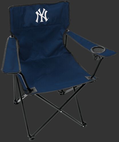 Front of Rawlings Navy Blue MLB New Youk Yankees Gameday Elite Chair With Team Logo SKU #06110030111